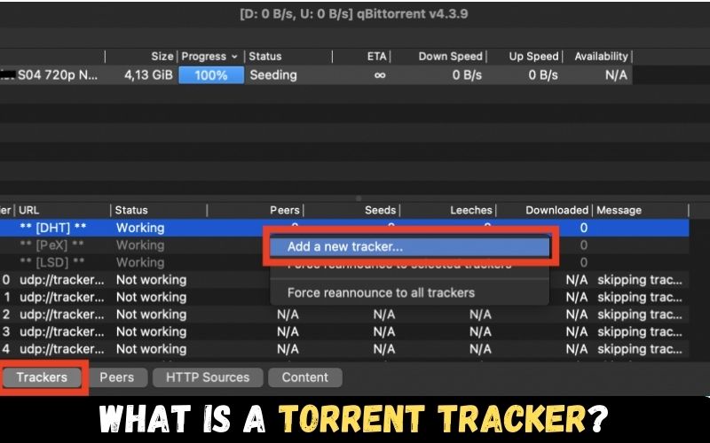 What is a torrent tracker?