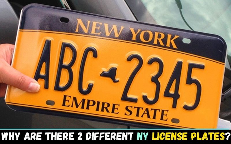 Why are there 2 different NY license plates?